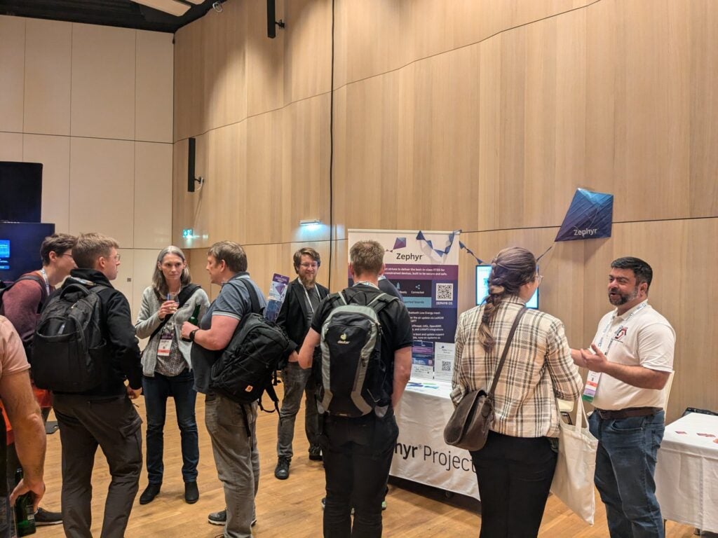 Zephyr project booth at the open source summit, Vienna, Austria 2024
