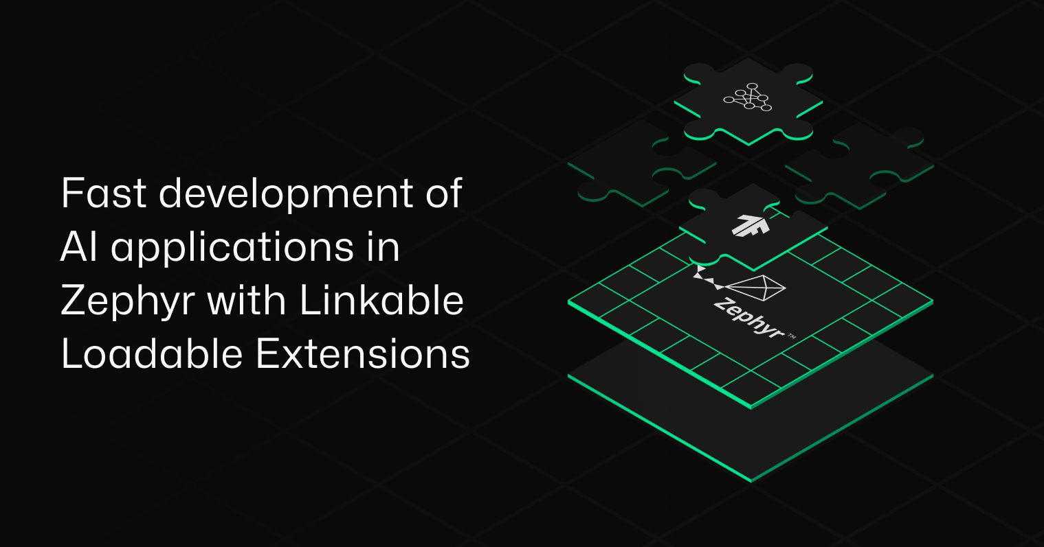 Fast development of AI applications in Zephyr with Linkable Loadable Extensions, illustration