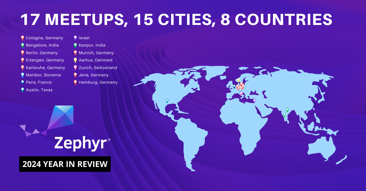 Zephyr project community meetups in 2024