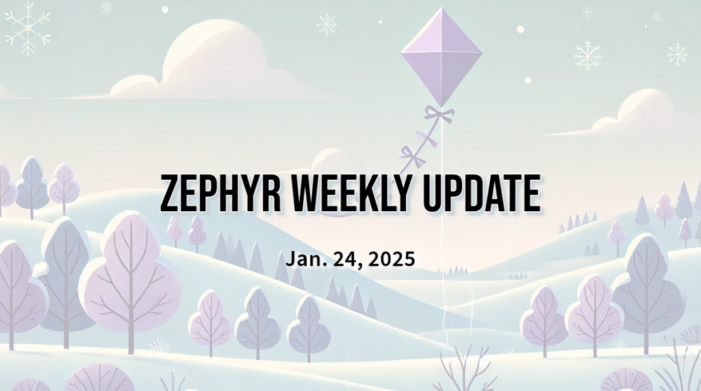 Zephyr Weekly Update – Jan. 24, 2025