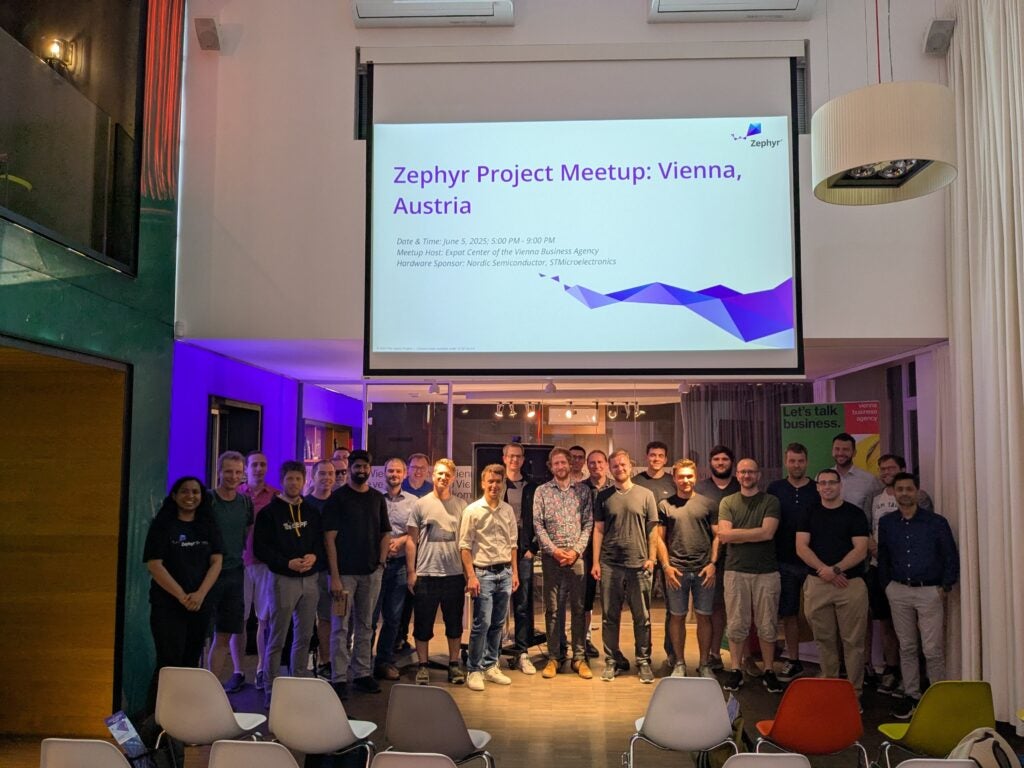 Group photo: Zephyr Project Meetup (June 5, 2025): Vienna, Austria