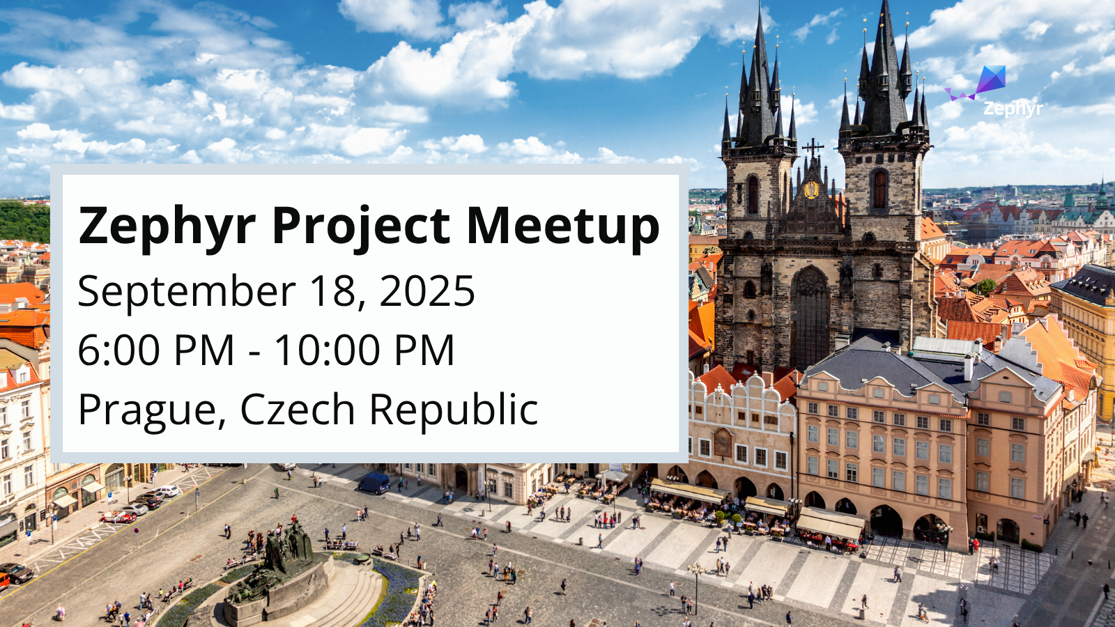 Zephyr Project meetup Prague, Czechia - September 18, 2025