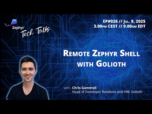 Remote Zephyr Shell with Golioth // Zephyr Tech Talk #026