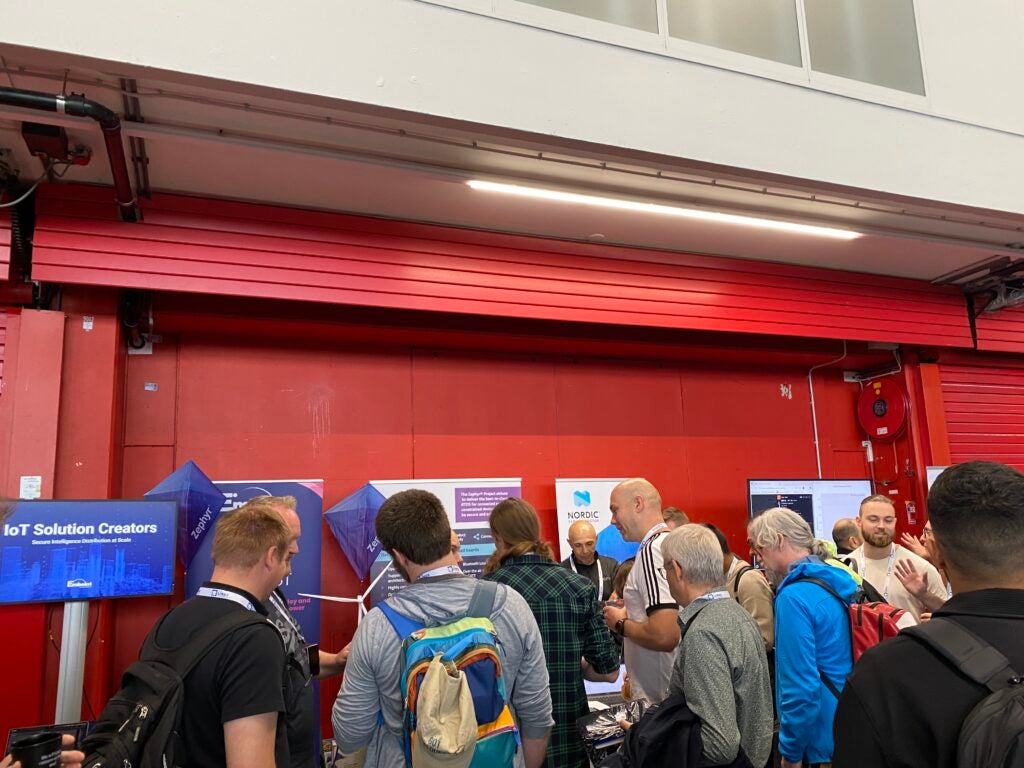 Zephyr project booth at the Open Source Summit, Amsterdam 2025