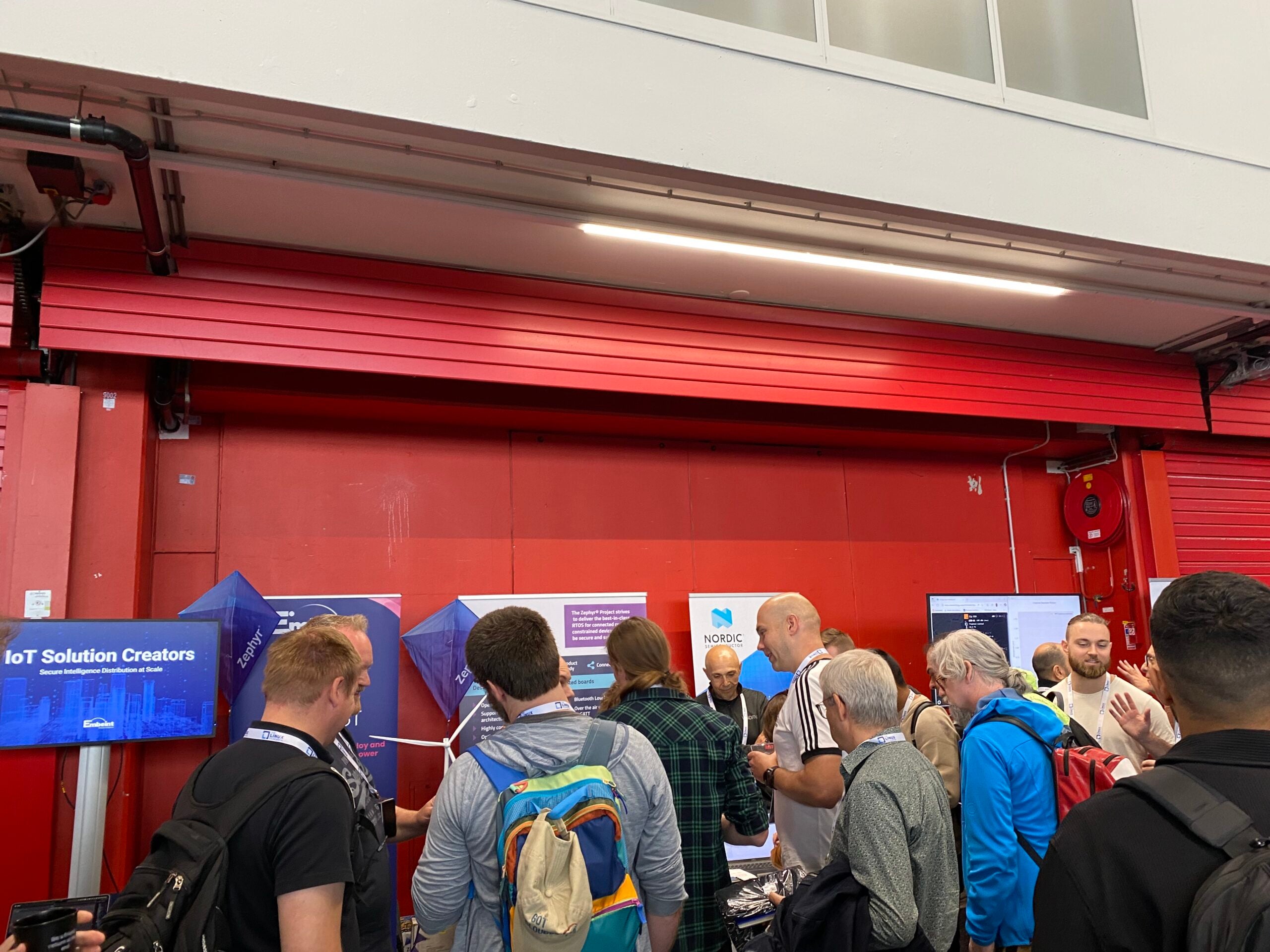 Zephyr project booth at the Open Source Summit, Amsterdam 2025