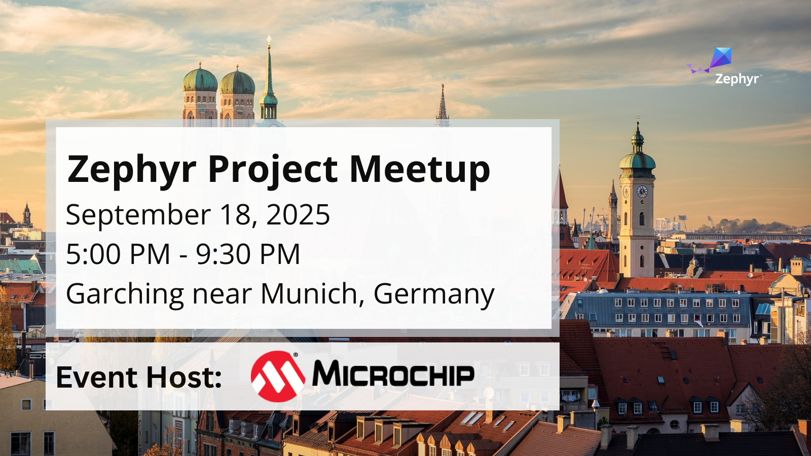 Zephyr Project meetup Garching near Munich, Germany - September 18, 2025