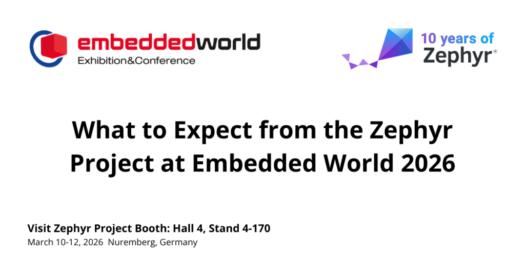 What to Expect from the Zephyr Project at embedded world 2026