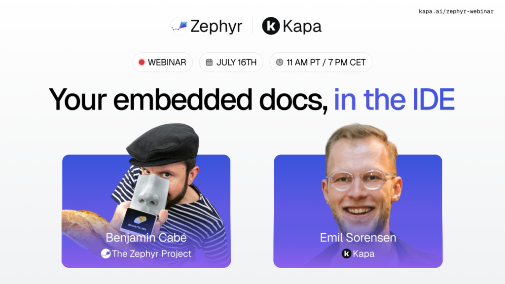 Webinar: Your embedded docs, in the IDE