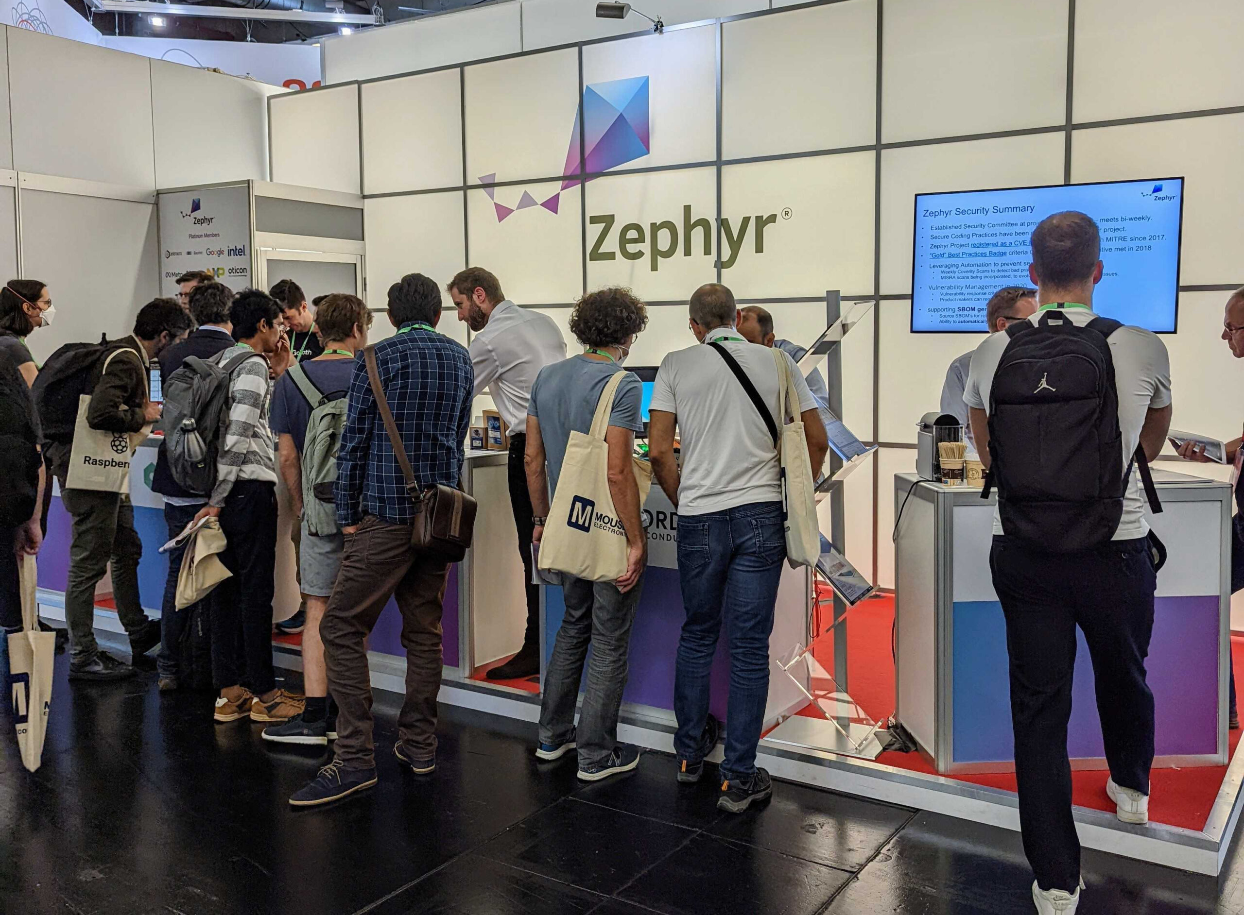 Zephyr booth at 2022 Embedded World